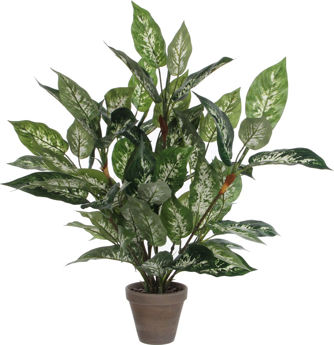 Mica decorations groene dieffenbachia kunstplant - 70 cm - in pot - kunstplanten nepplanten