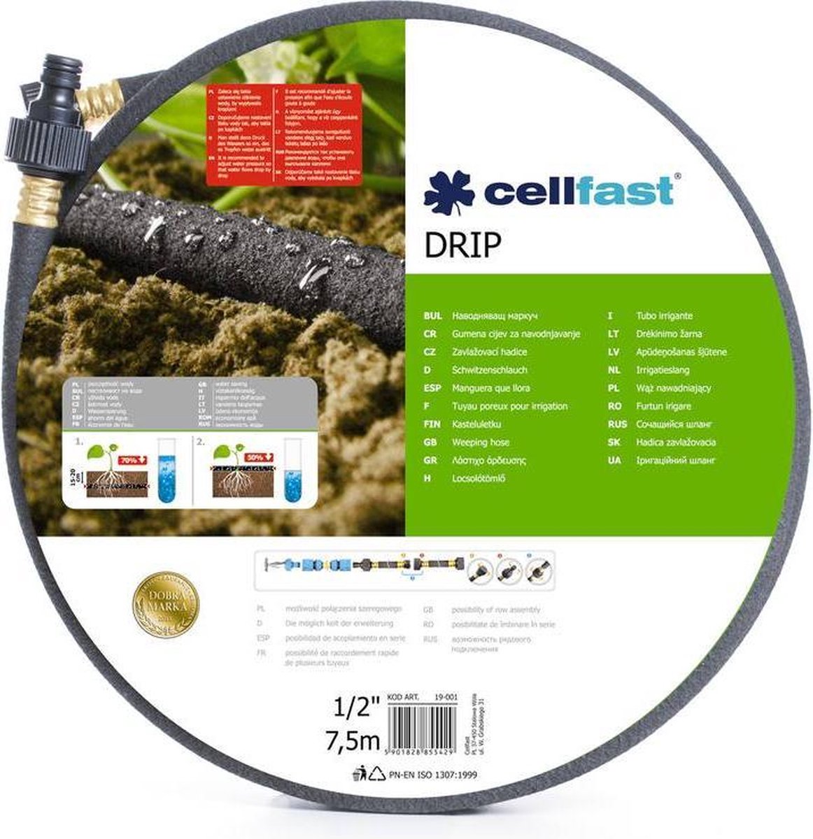 Tuyau d'égouttement Cellfast (1 2 7,5 mètres)