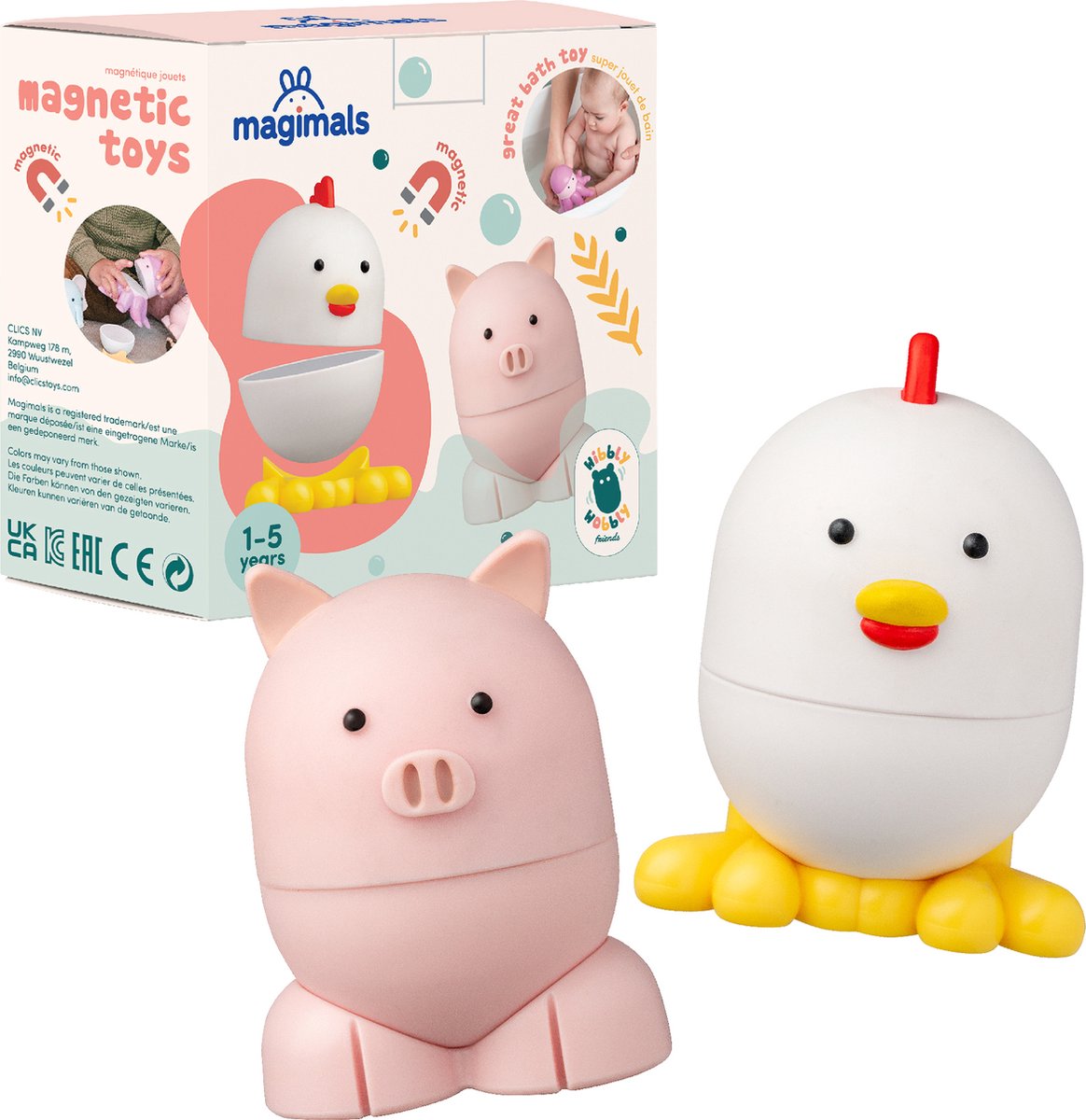 Jouets magnétiques de la ferme bancale de Magimals Wilby