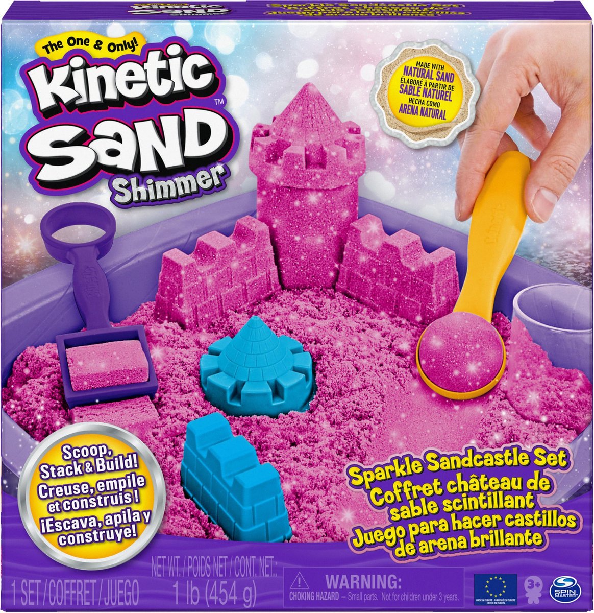 Spinmaster cinétique sable château de sable étincelant rose