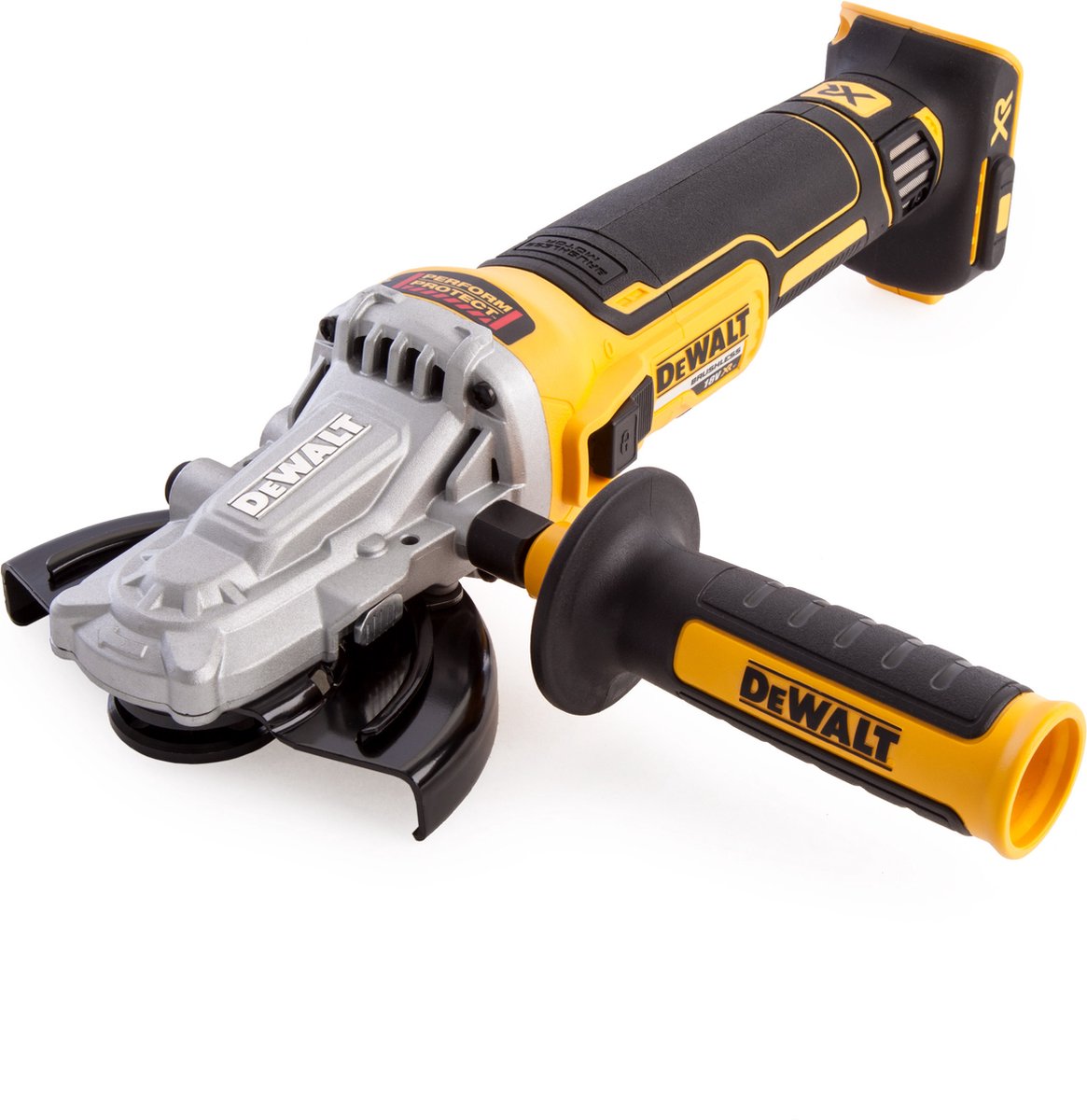 Meuleuse d'angle à tête plate sur batterie Dewalt dcg405fn-xj xr 18v 125 mm excl. batteries et chargeur - dcg405fn-xj