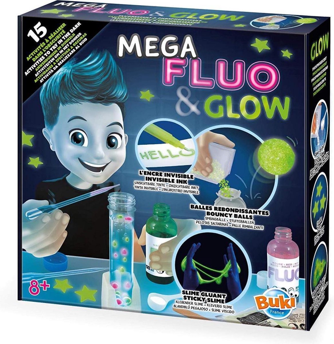 Buki france buki - mega flou et glow - coffret science - expérimentations