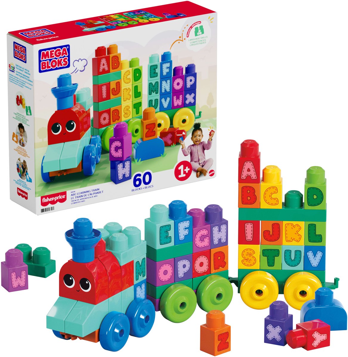 Train de l'alphabet ABC Mega Bloks