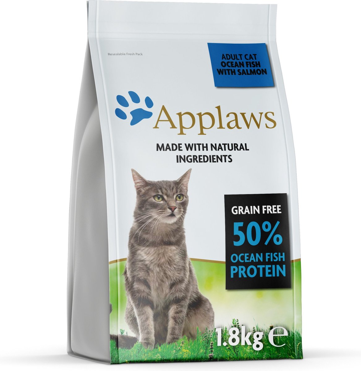 Applaws oceaanvis en zalm - kat - droogvoer - 1,8 kg