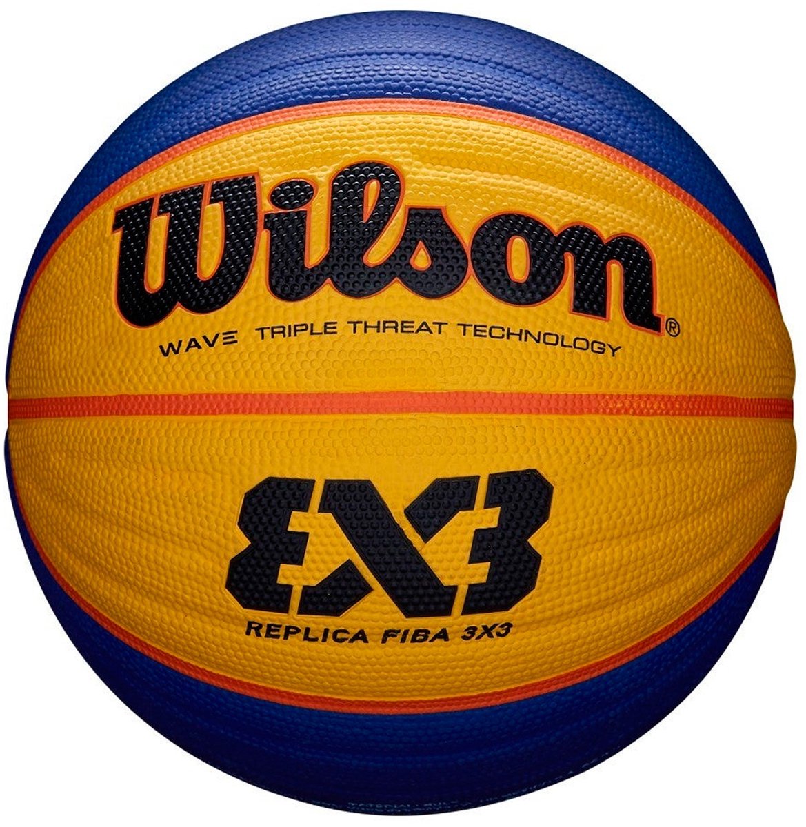 Wilson fiba 3x3 réplique - basket - jaune bleu - extérieur - taille 6