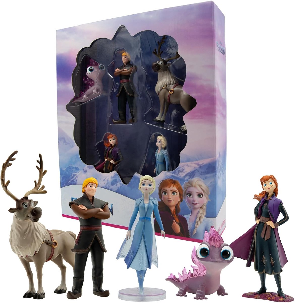 Bullyland 13414 – Coffret cadeau Disney La Reine des Neiges 2 (bumper pack) – ensemble avec plusieurs figurines de jeu – réalistes et richement détaillées – idéal comme figurine de jeu éducative, décoration ou cadeau pour les enfants à partir de 3 ans.