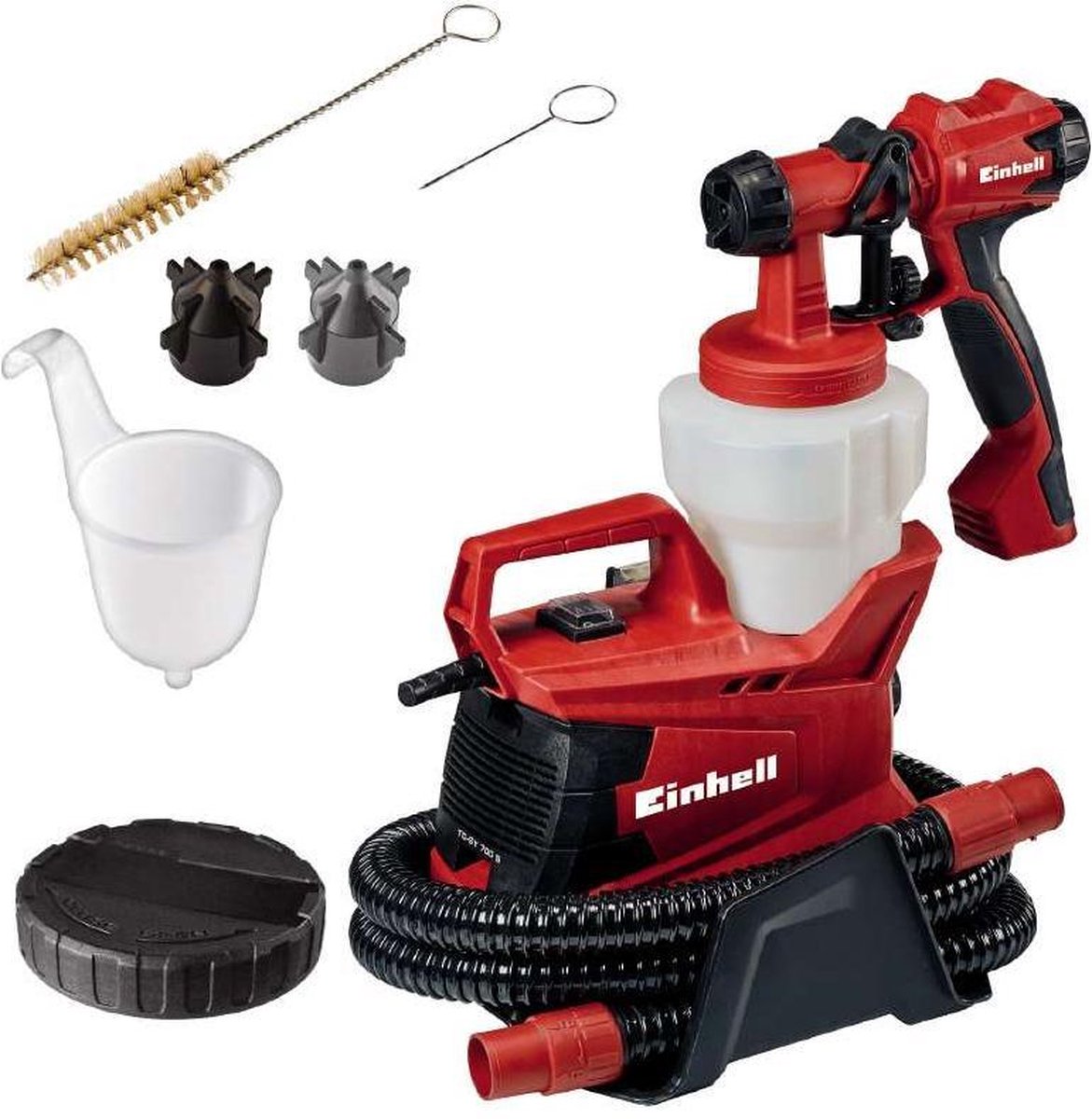 Pulvérisateur de peinture électrique Einhell tc-sy 700 s - 700 w - 1000 ml - pour vernis, vitrages et peintures murales intérieures