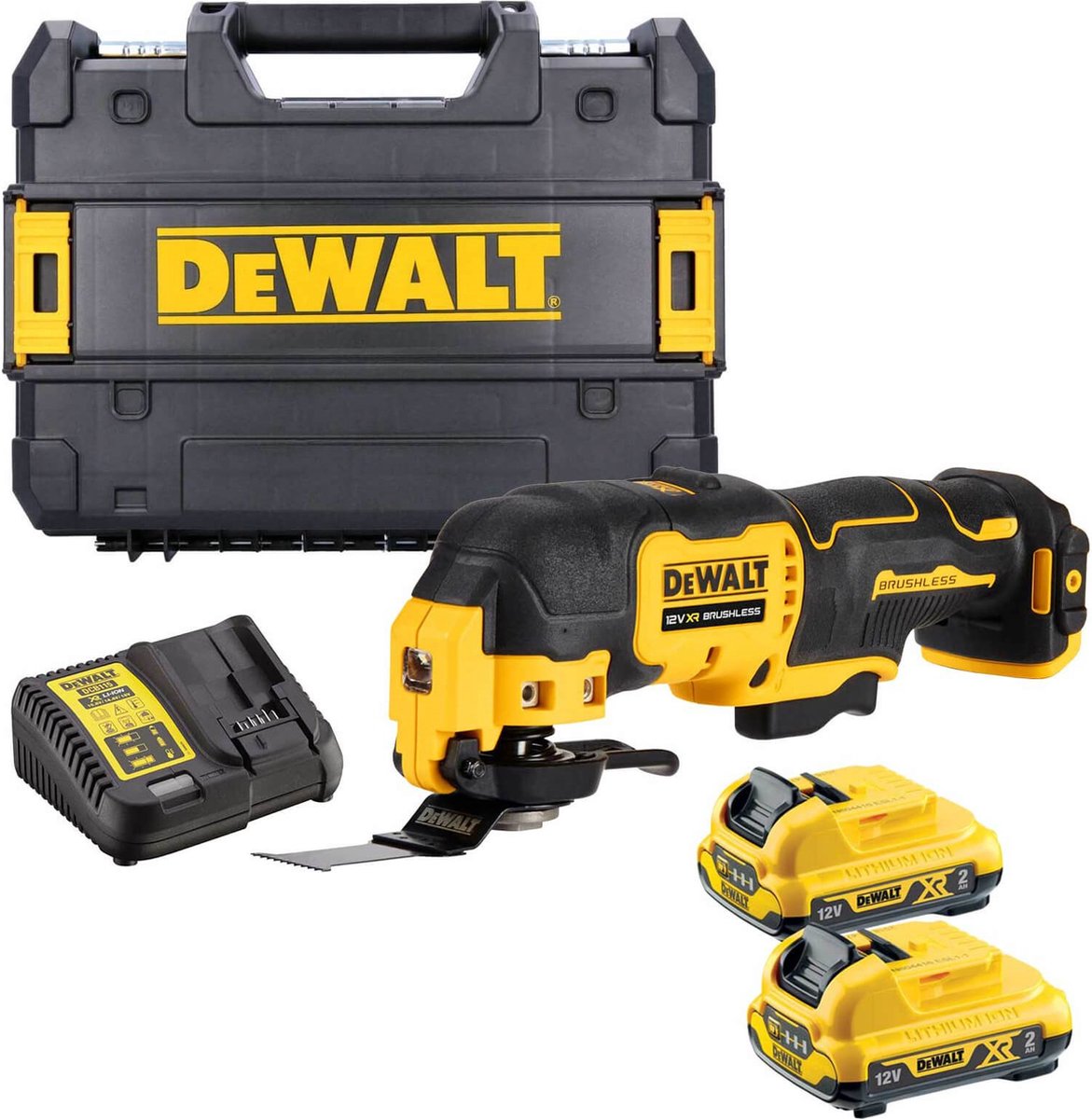 Dewalt dcs353d2 batterie multi-outil + accessoires 12v xr 2.0ah en tstak