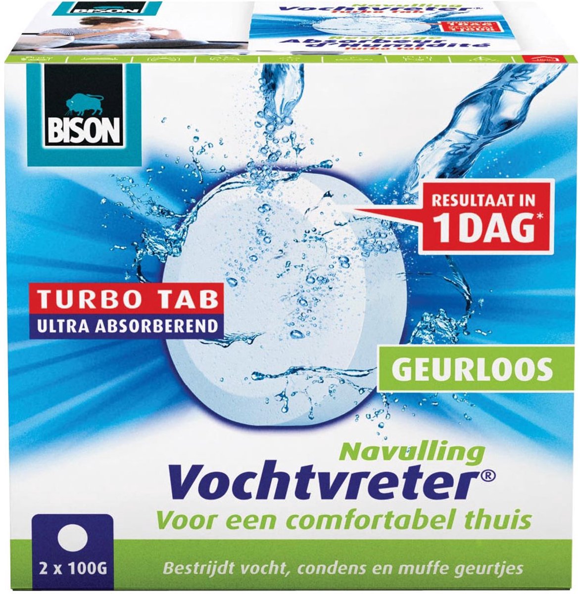 Bison absorbeur d'humidité turbo tab neutre