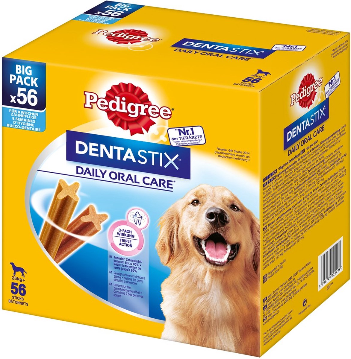 Pedigree dentastix maxi grand chien 56 pièces