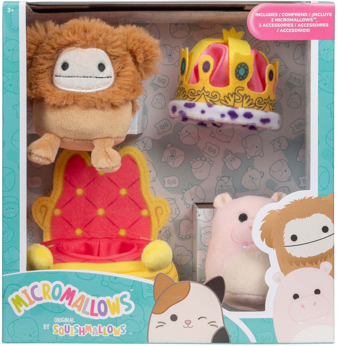Squishmallows micromallows en peluche câline - char de parade, 4 pcs.