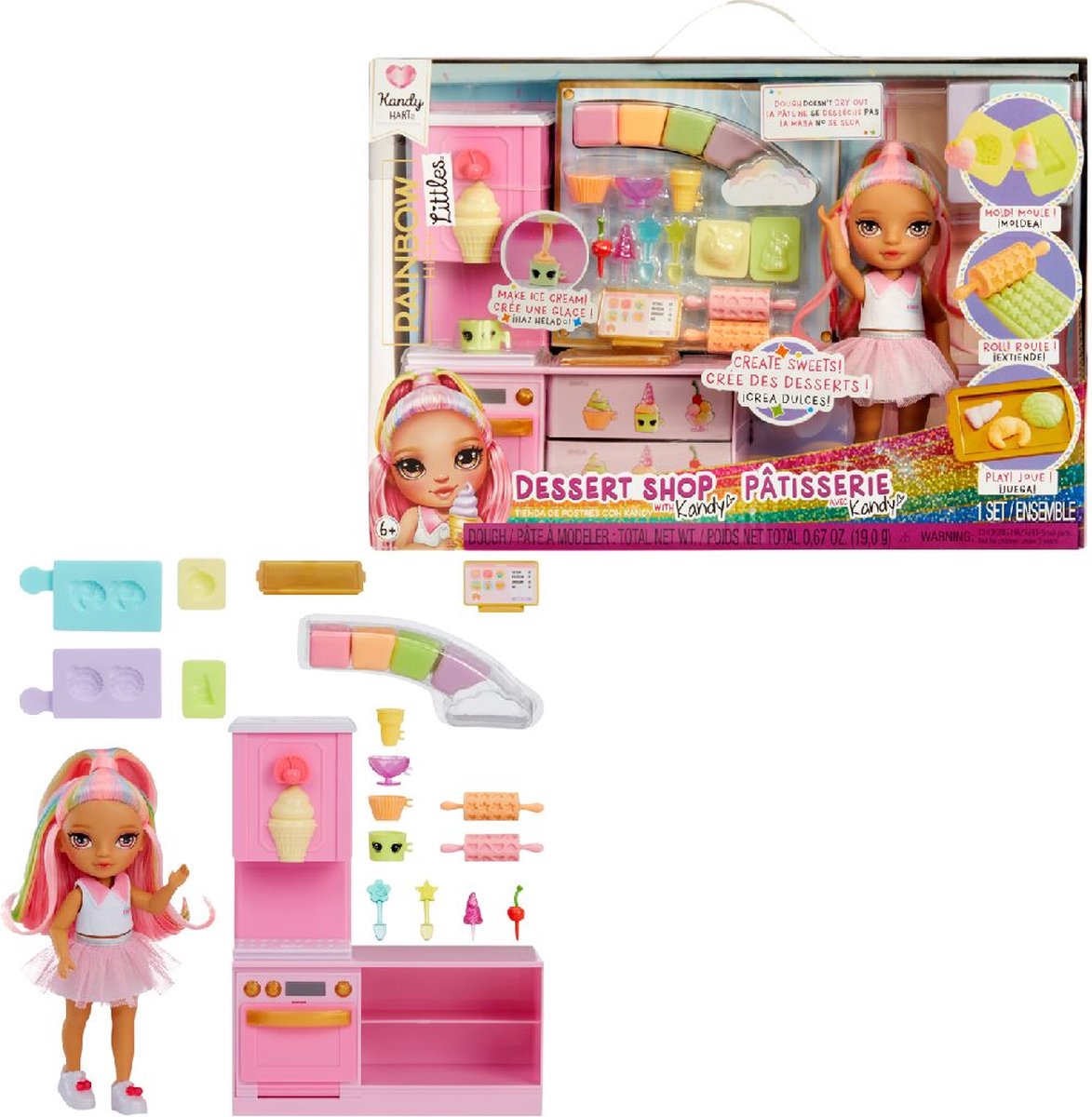 Mga Entertainment Rainbow High Pop Petite boutique de desserts avec ensemble de jeu Kandy