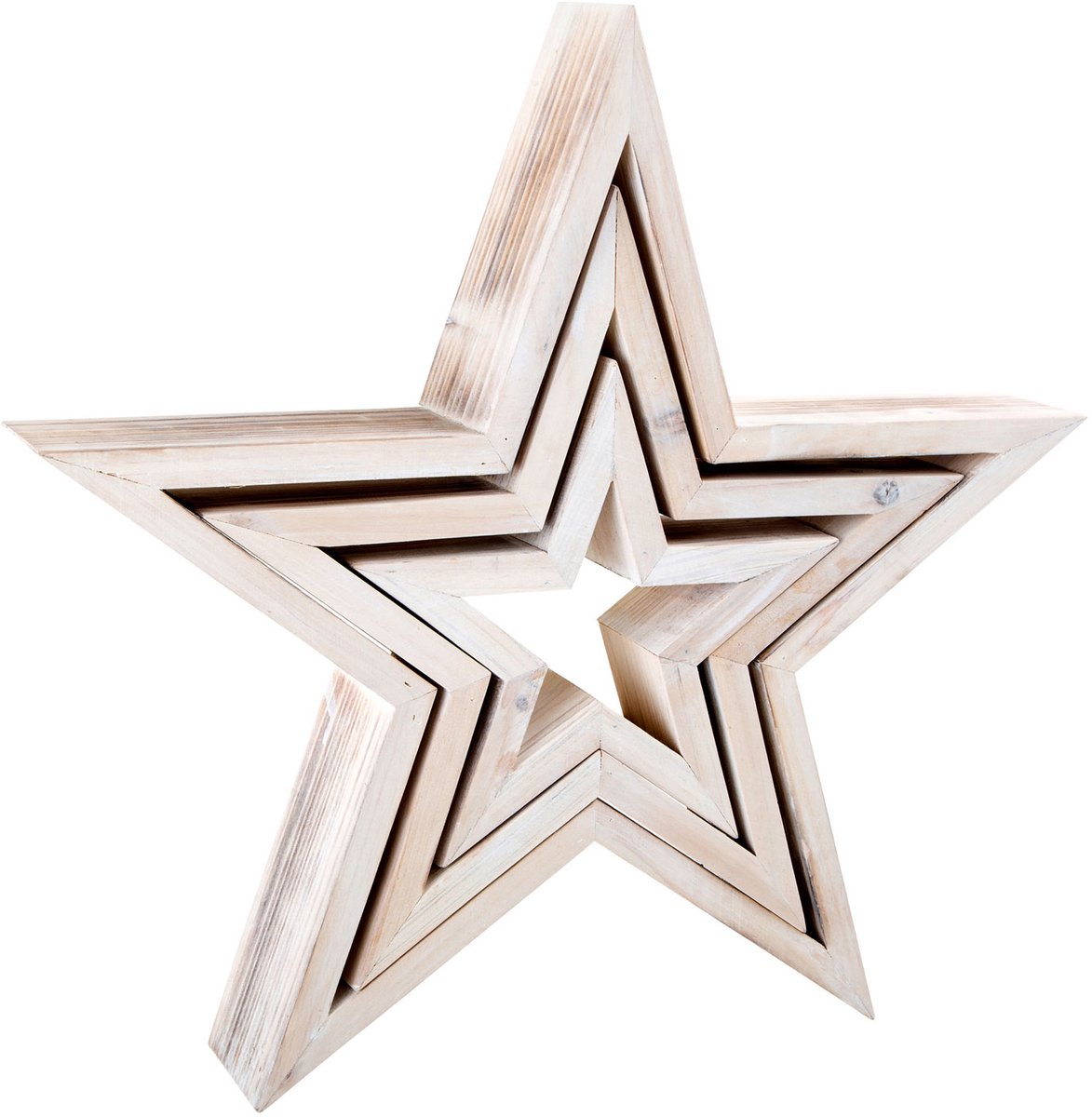 Small Foot - Étoiles décoratives en bois, 3pcs.