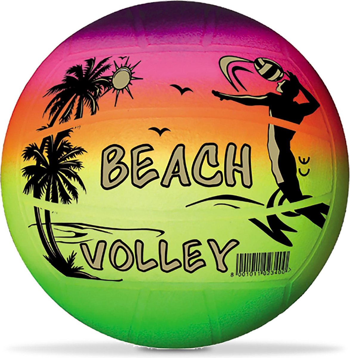 Mondo volley-ball arc-en-ciel gratuit et facile, 23 cm