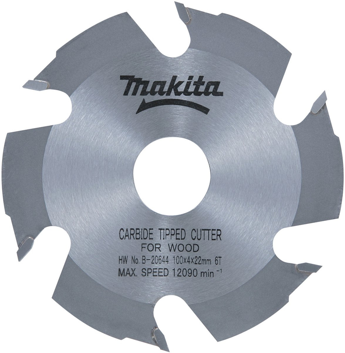 Accessoires Makita-disque de fraisage pour bois, 100x22,2 mm, 6 dents b-20644