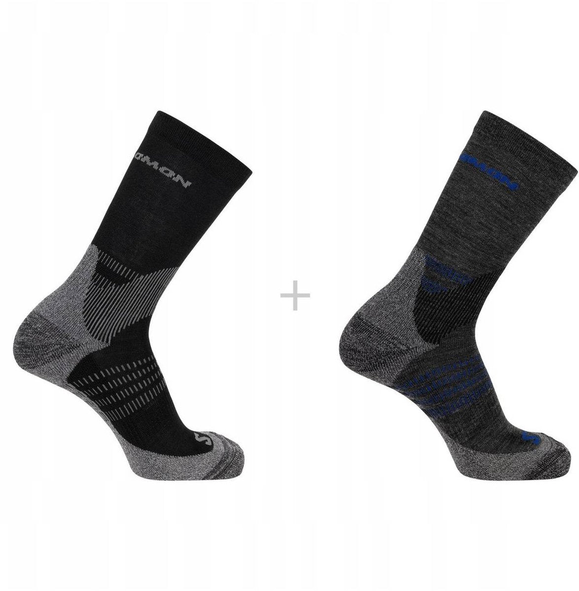 Salomon - x ultra access crew chaussettes | Paquet de 2 | chaussettes | taille s 36-38 - noir anthracite