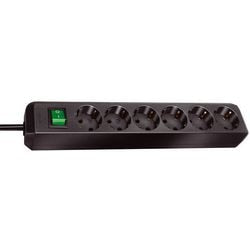 Brennerstuhl eco-line avec interrupteur 6 voies noir 1,5m h05vv-f 3g1.5