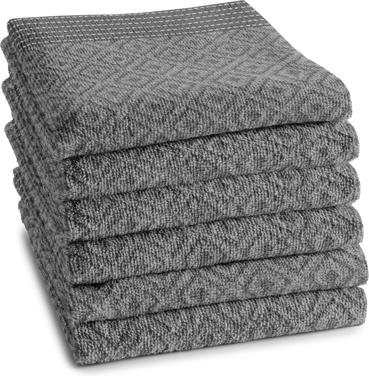 Ddddd torchon de cuisine akira 50 x 55 gris | 6 pièces