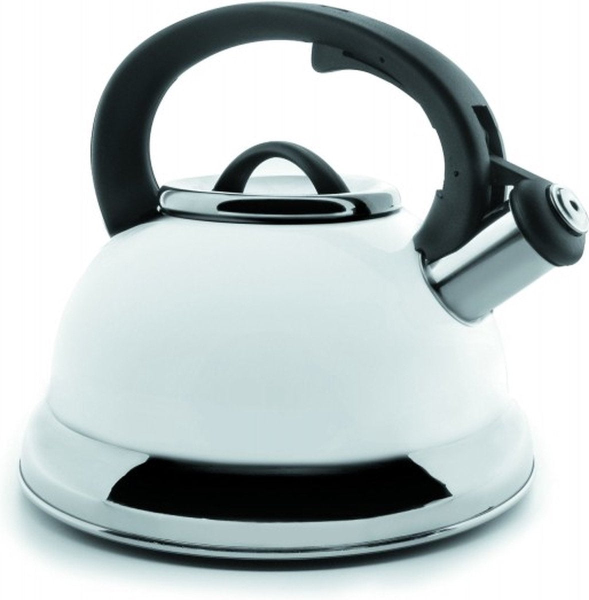 Bouilloire sifflante Lacor 2,5 litres - acier inoxydable blanc