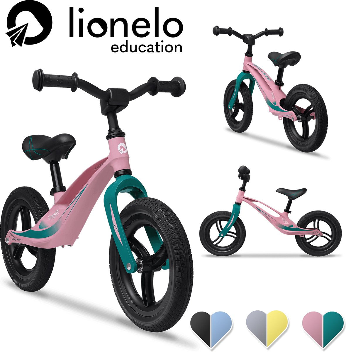 Lionelo Bart Tour - Draisienne - Poids léger - 3,3 kg - Parfait pour les enfants à partir de 2 ans - Favorise le développement moteur