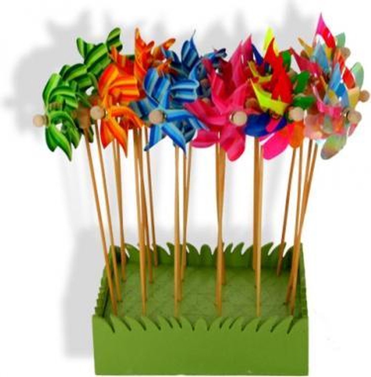 Petit pied - moulin à vent avec bâton en bois de 28 cm, 24e.