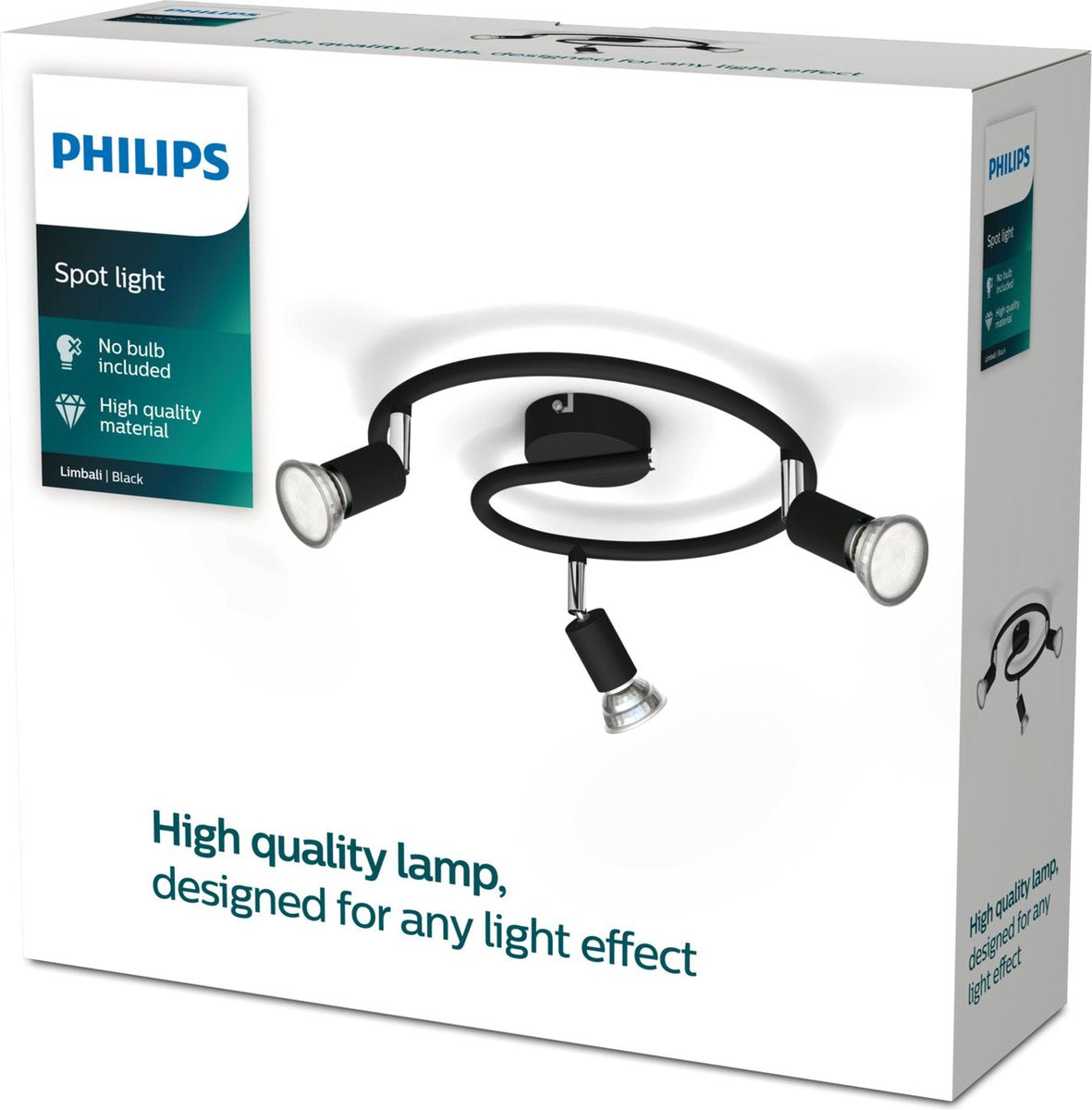 Philips led philips limbali opbouwspot - 3-lichts - zwart