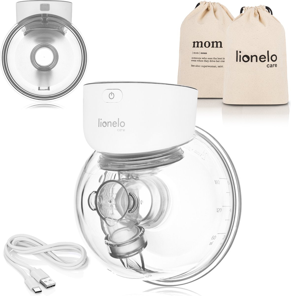 Lionelo fidi free simple - tire-lait - tire-lait électrique - 180 ml - mains libres