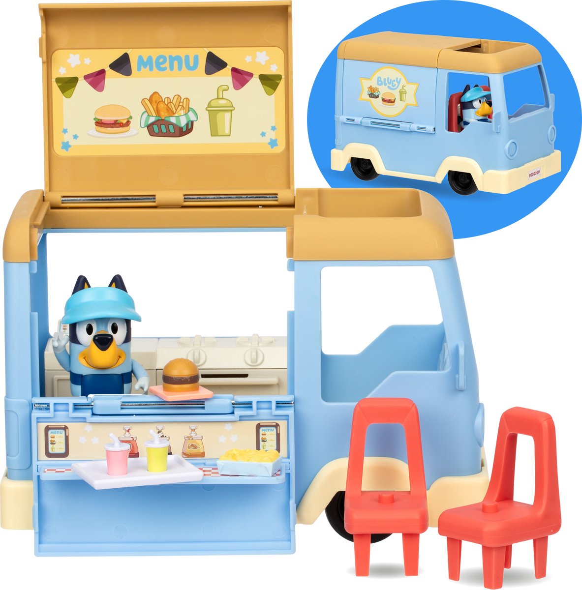 Ensemble de jeu de camion de nourriture Spectron bluey