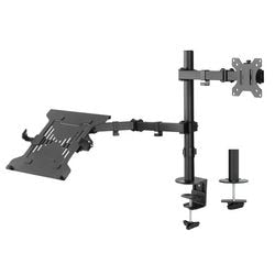 Support de moniteur act ac8305 aluminium, plastique, acier noir