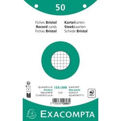 Indexkaarten exacompta 12603e wit papier