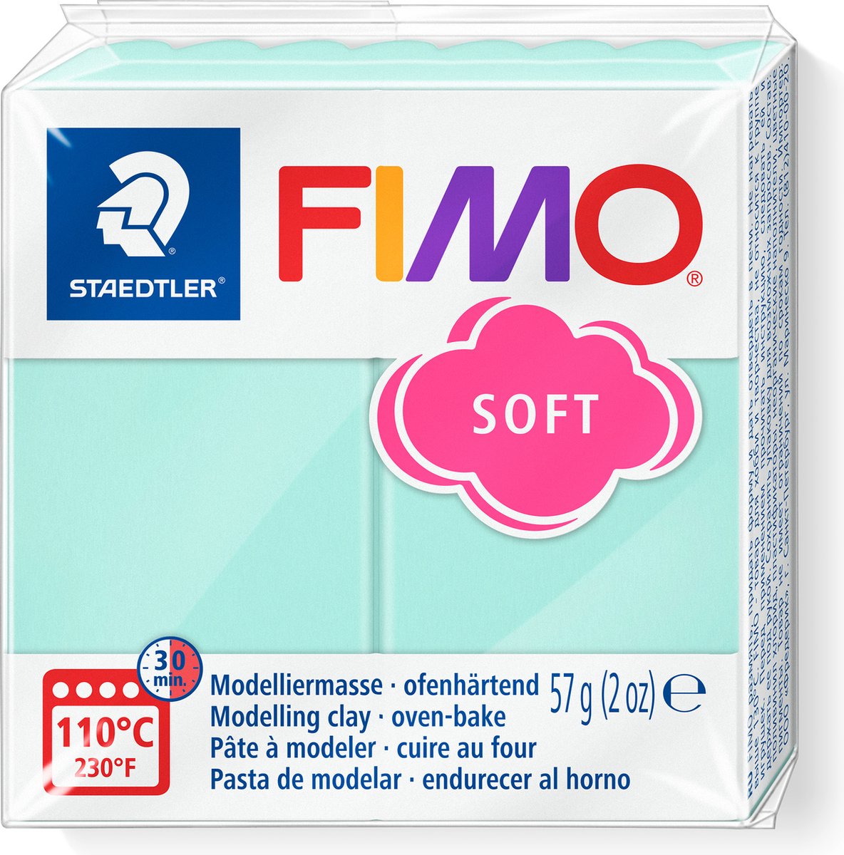 Fimo® soft, menthe, 57 gr 1 boîte