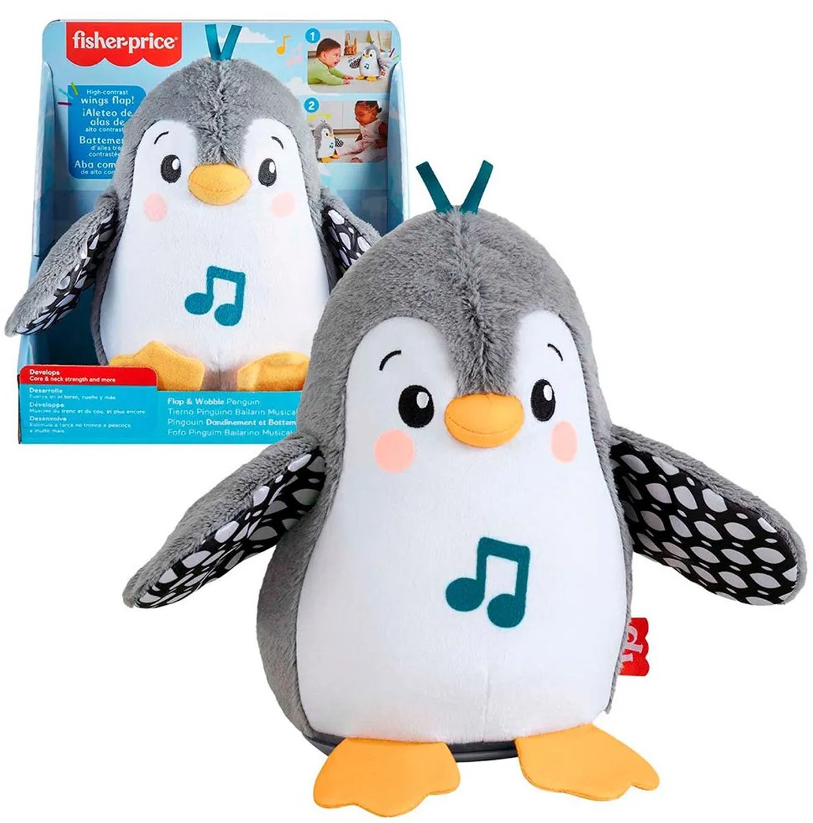Fisher Price flotte et vacille comme un pingouin