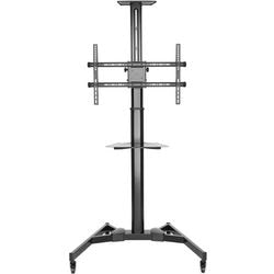 Support pour moniteur Act ac8370, aluminium noir, plastique, acier