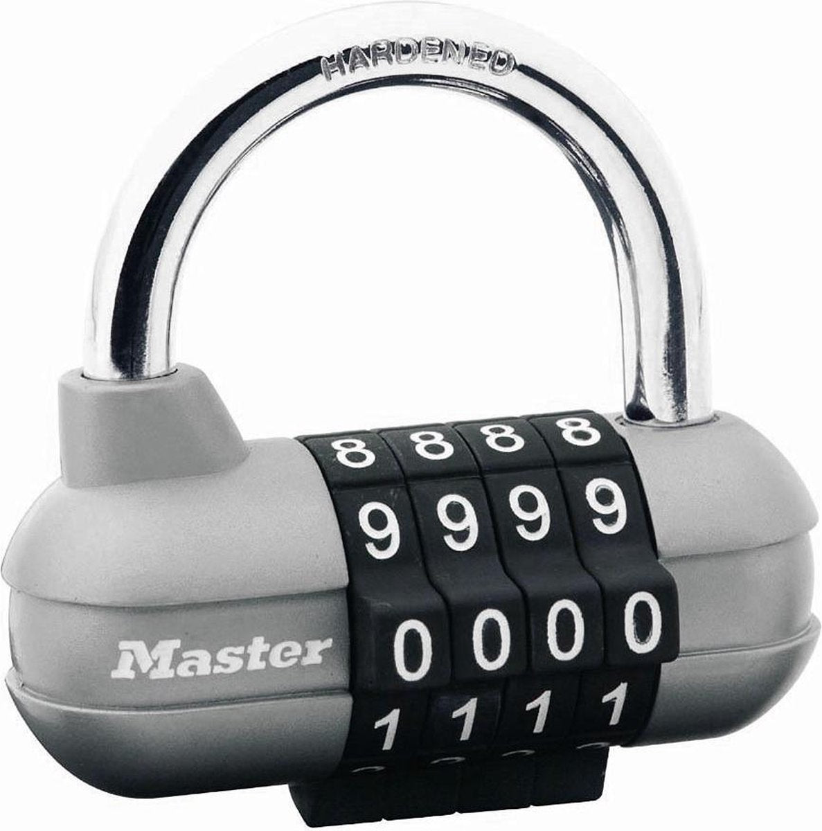 Master-lock masterlock cadenas pro sport serrure à combinaison 4 chiffres gris