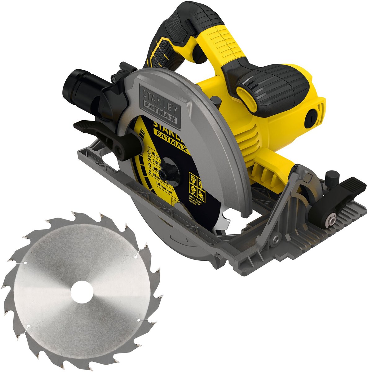 Stanley fatmax - scie circulaire - 1650w - 190mm - poignée ergonomique