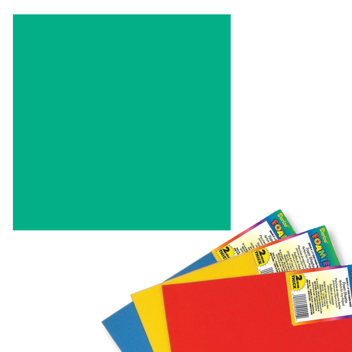 Darice • mousses 2 mm 22,5x30 cm turquoise
