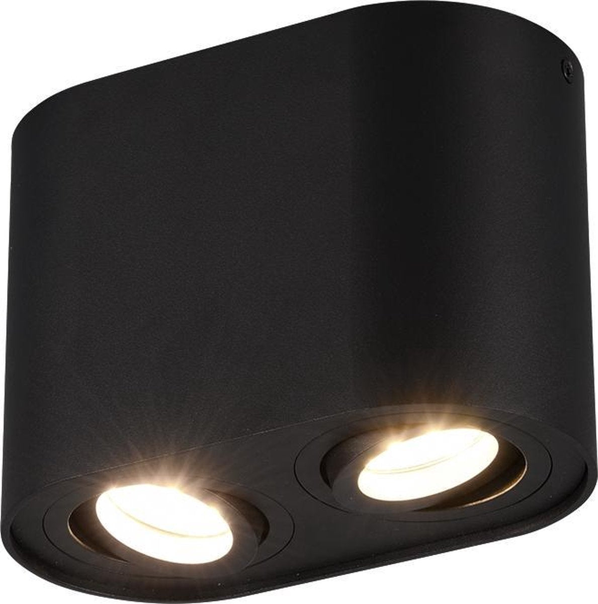 Plafonnier Trio cookie - 2xgu10 - métal - noir mat