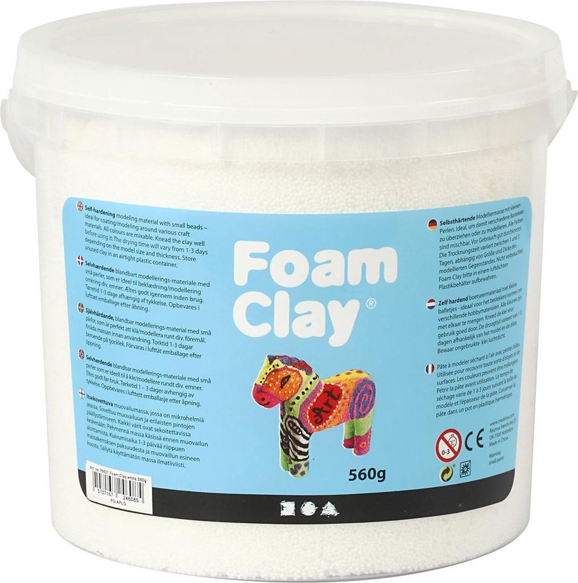 Argile mousse https: www.ccobby.nl foam-clayr-white-560-gr-1-bucket