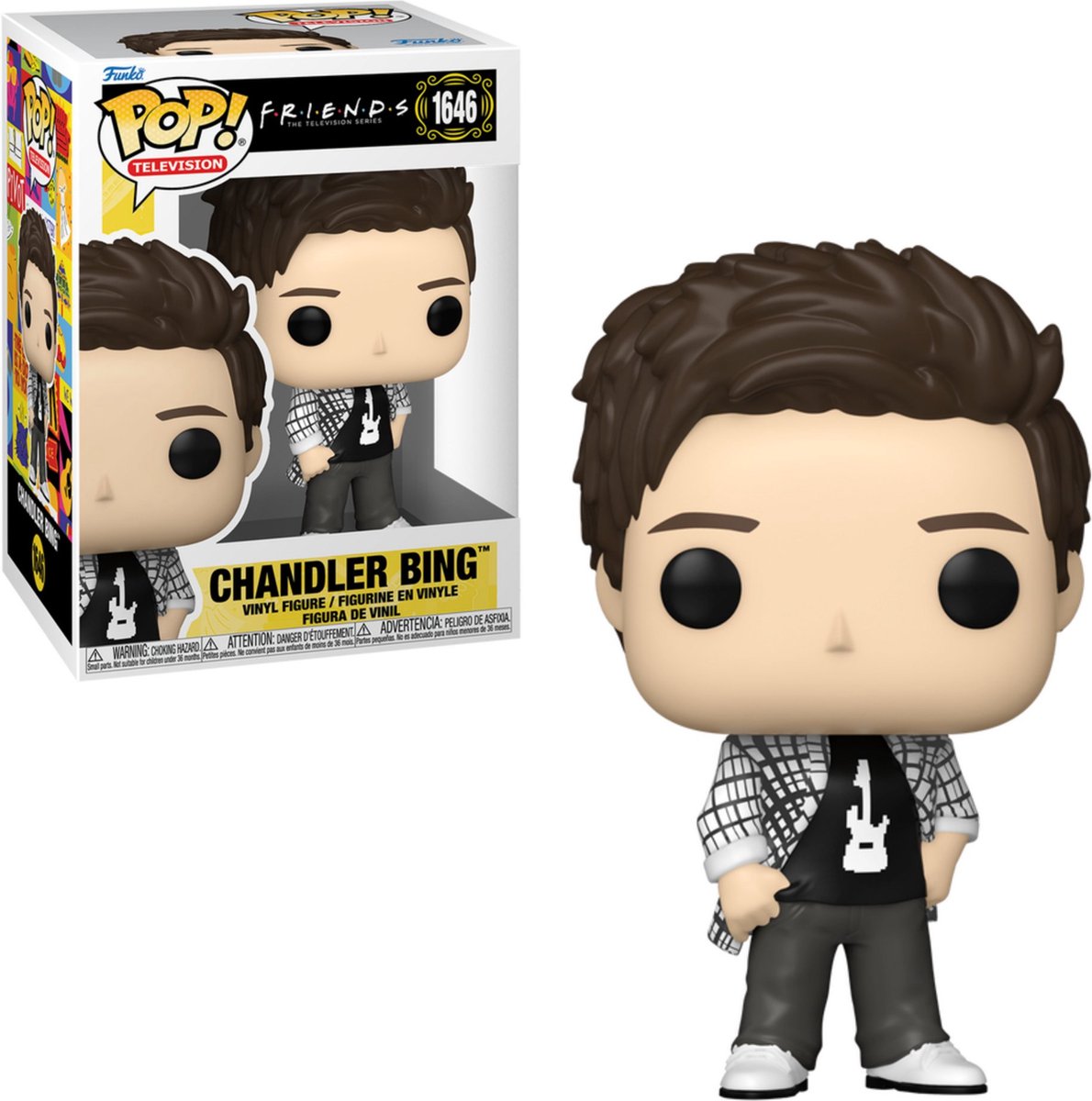 Funko friends chandler bing vinylfiguur 1646 pop! meerkleurig