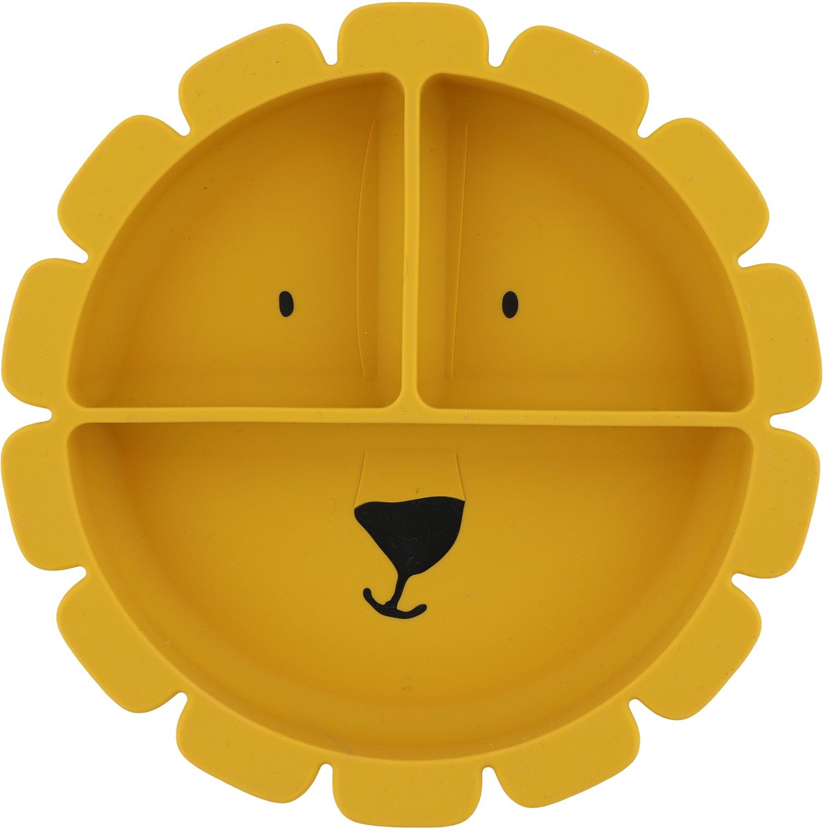 Assiette en silicone Trixie avec compartiments et ventouse - mr. lion