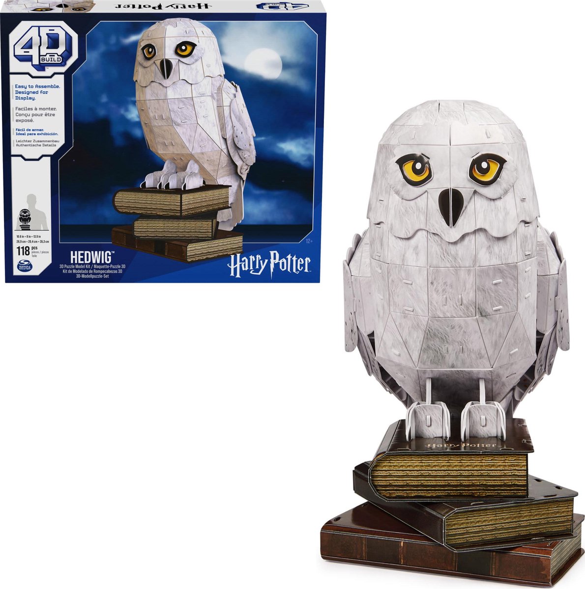 Spin Master Harry Potter : Puzzle 3D à construire Hedwige en 4D