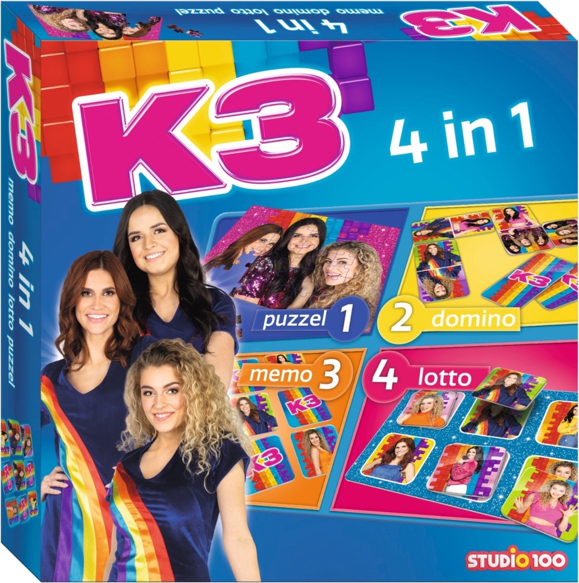 Boîte de jeu K3 4 en 1