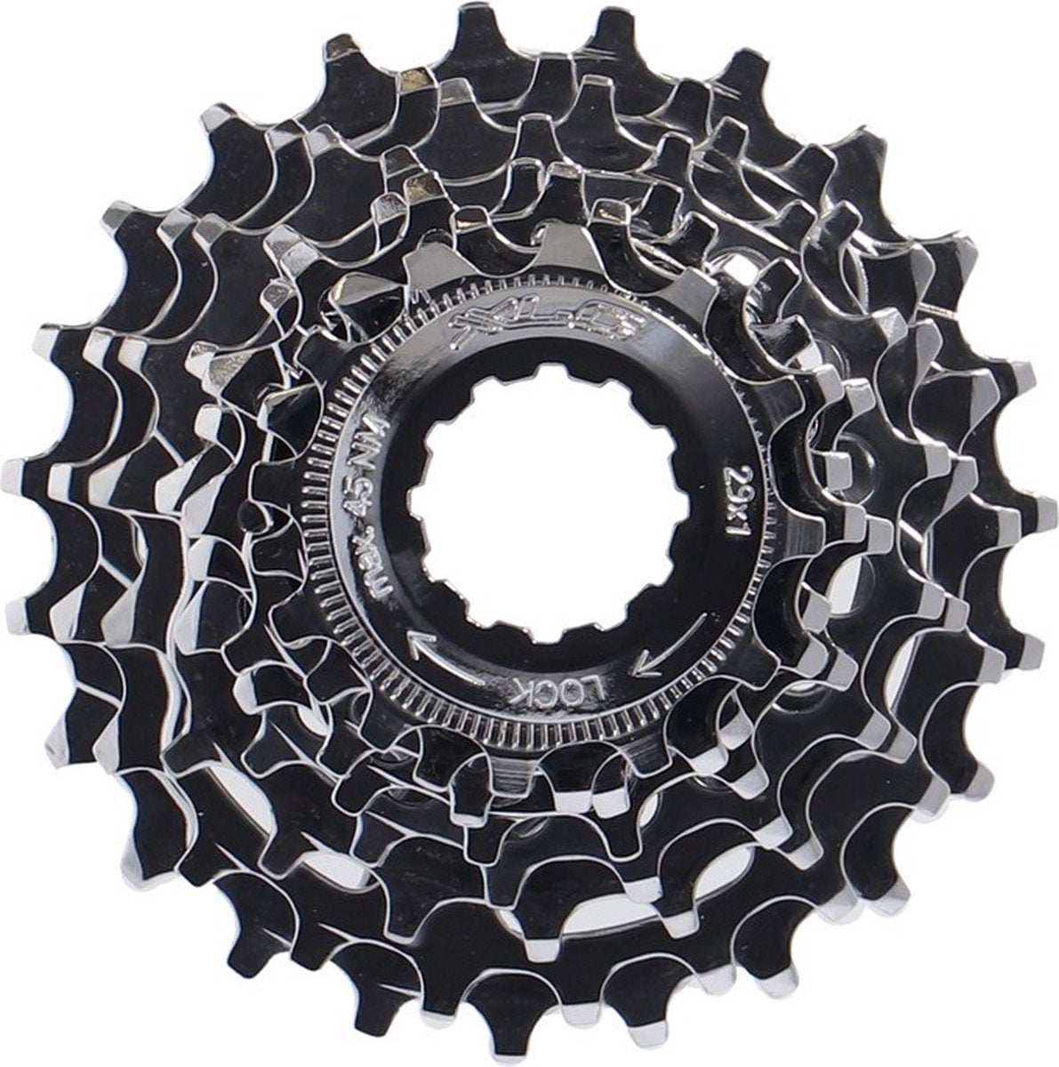 Cassette Xlc 8 vitesses - shimano 16-25t - acier - noir