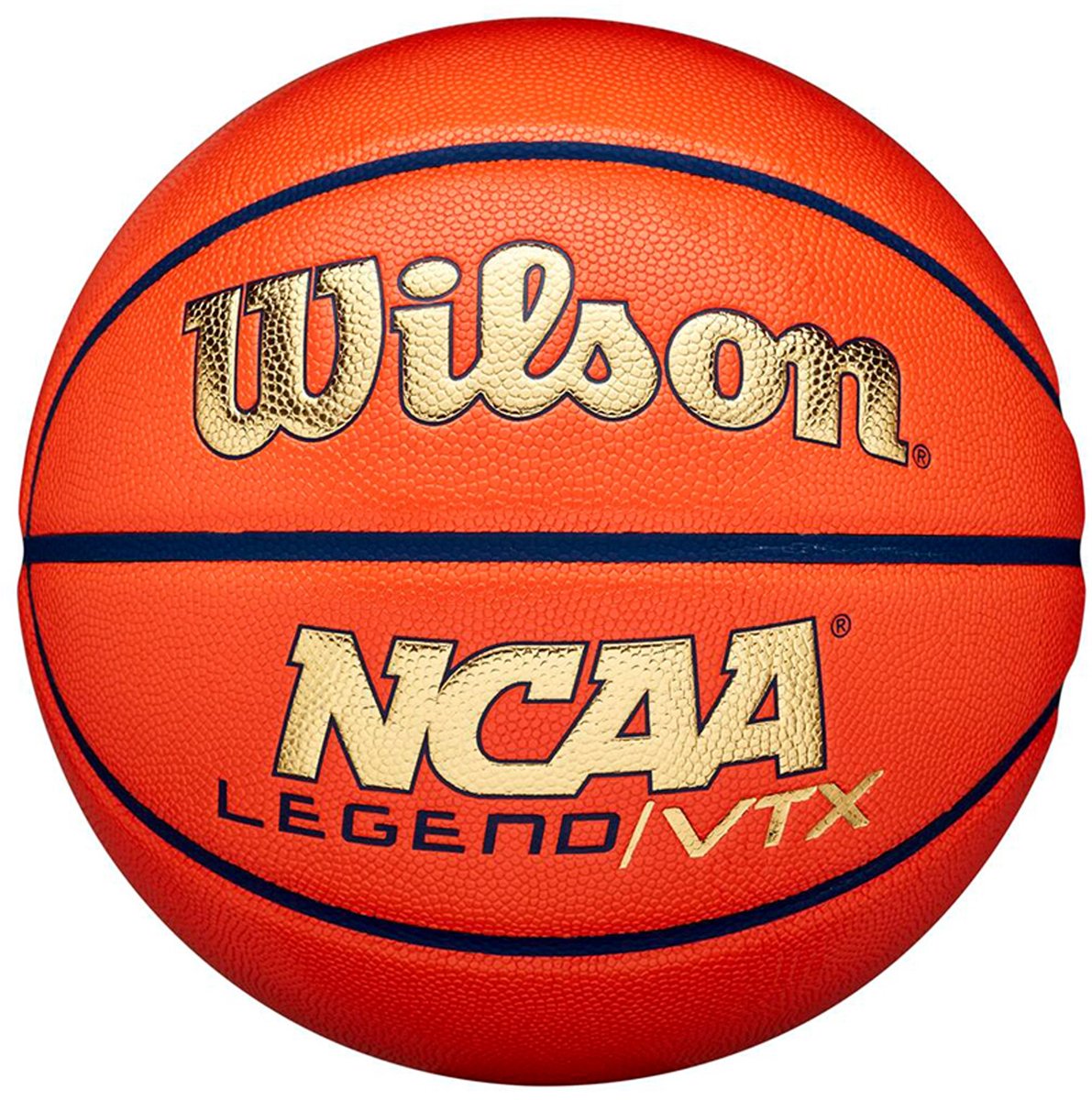 Wilson ncaa legend vtx or ballon de basket taille 7 intérieur extérieur