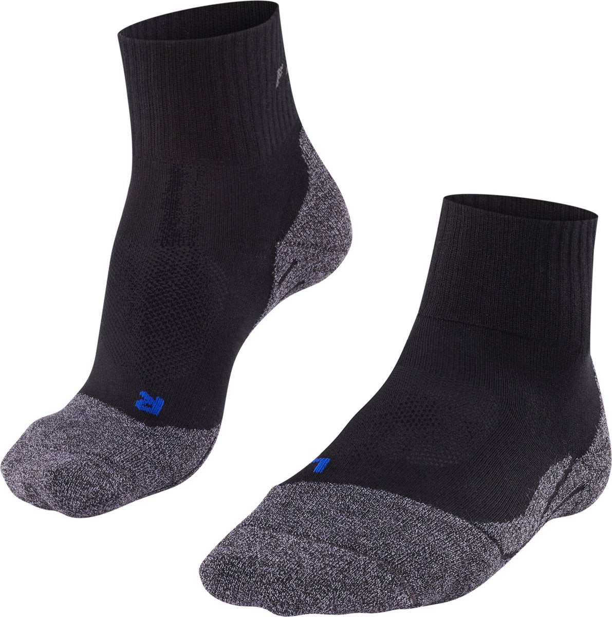 Falke tk2 cool chaussettes de marche courtes anti-ampoules en lyocell épais en matériau fonctionnel femme noir - taille 39-40