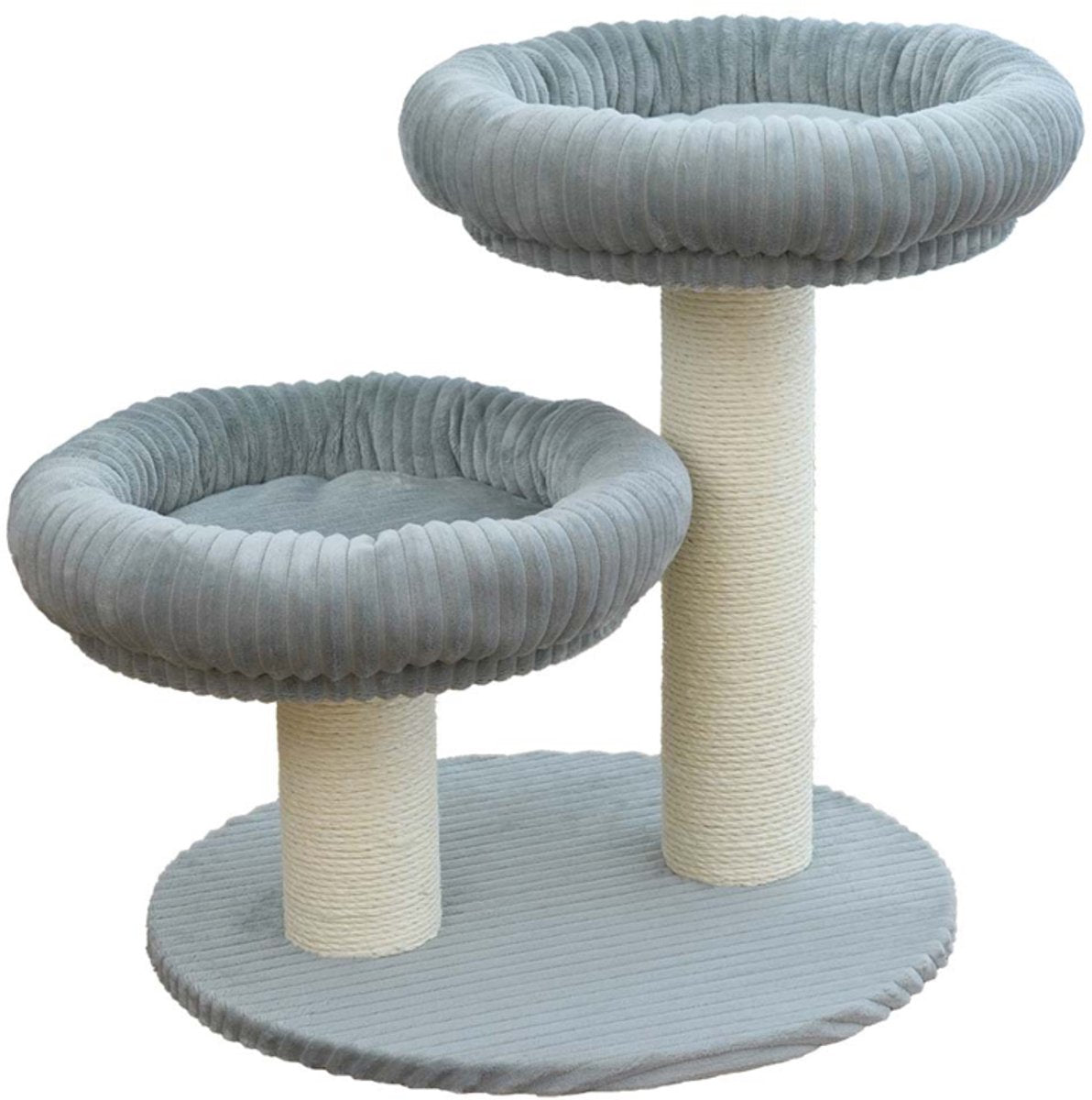 Arbre à chat Ebi cordoue | 60x60x65cm gris clair