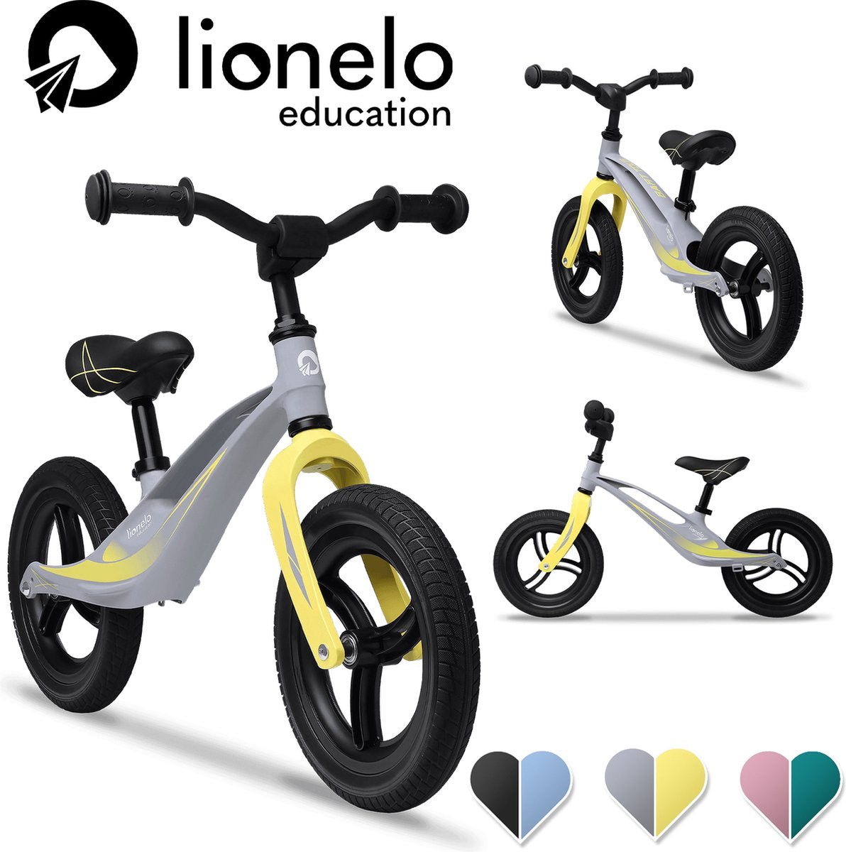 Lionelo Bart Tour - Draisienne - Poids léger - Idéal pour les enfants à partir de 2 ans - Favorise le développement moteur