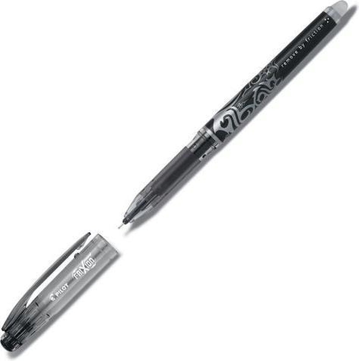 Pilot pen frixion point encre effaçable aiguille noire 0,25 mm (12 pièces)