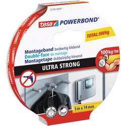 Tesa ruban de montage double face power bond ultra fort pour montage permanent - 5 m
