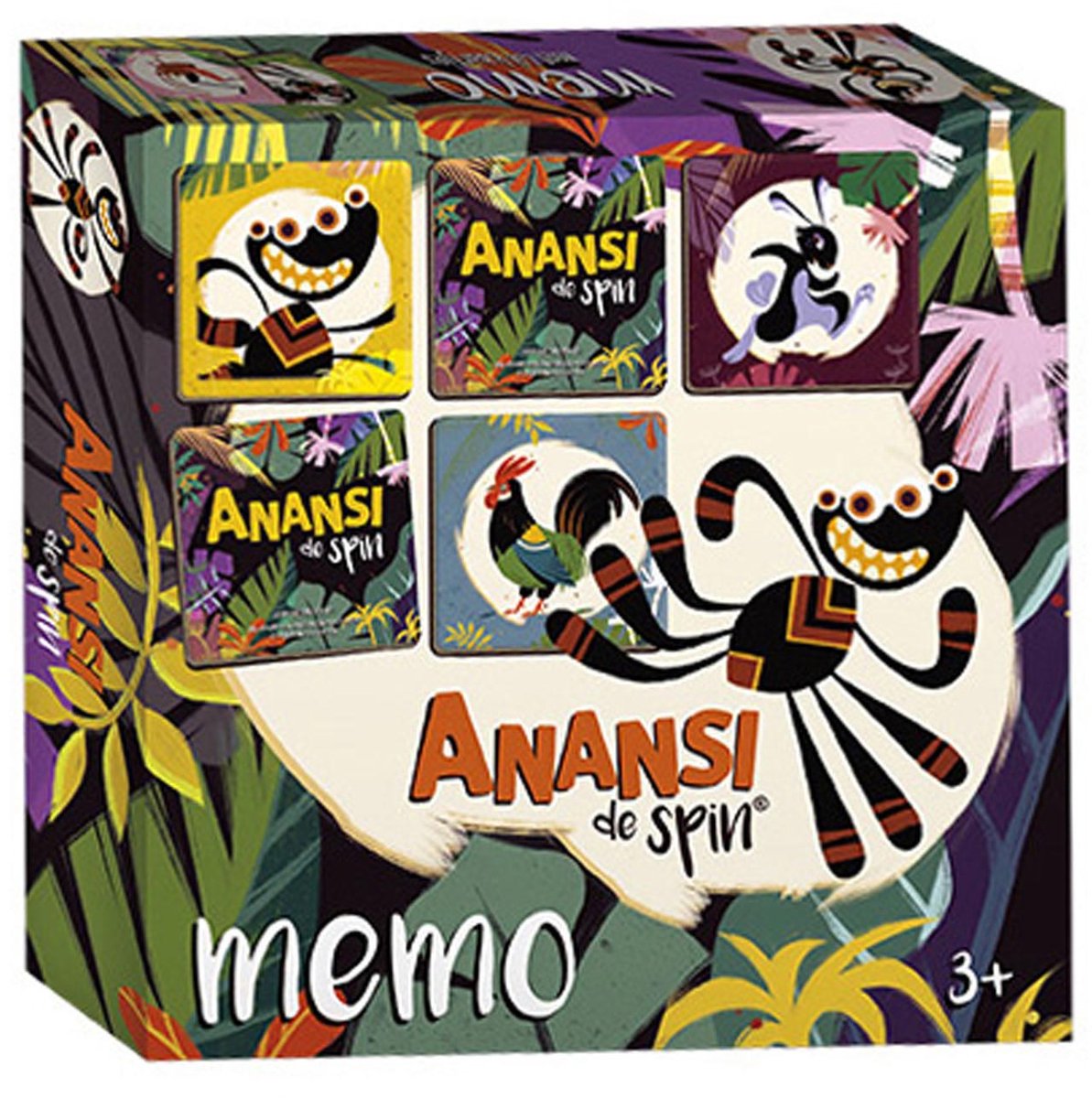 Bambolino anansi l'araignée jeu mémo - jeu de mémoire - jouets éducatifs - jouets